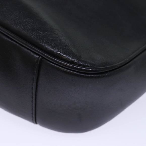 GUCCI Bamboo Hand Bag Leather Black 001 2113 1638 Auth ti1685 - Picture 15 of 16